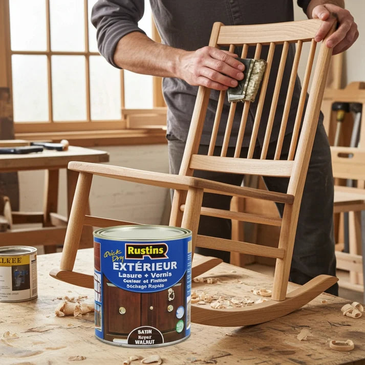 Teinture à bois Rustins pour intérieur et extérieur ( 500 ml, 1 & 2,5 L )