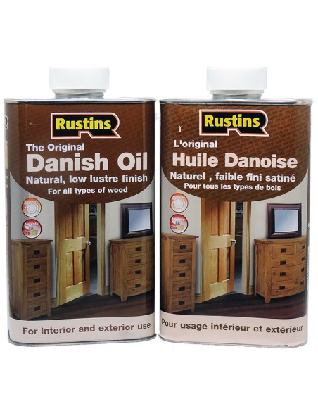 Rustins Huile originale danoise pour tous les types de bois