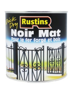 Rustins Quick Dry Black metal paint
