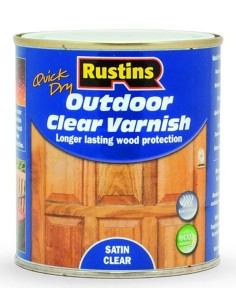 Rustins QD Clear Outdoor Satin Varnish