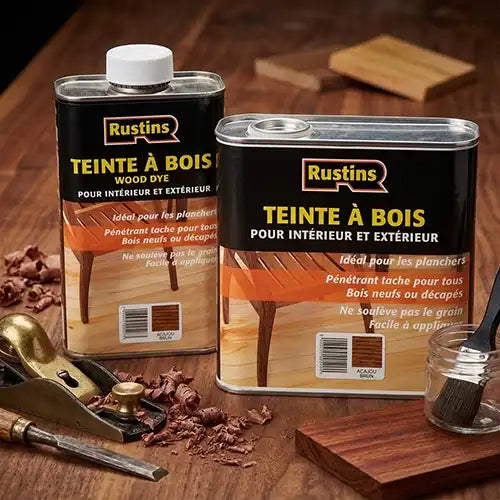 Tinte para madera para madera interior y exterior