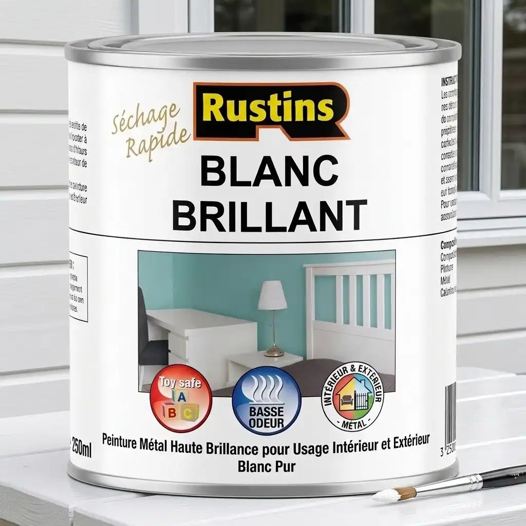 Pintura brillante de secado rápido para madera y metal interior y exterior