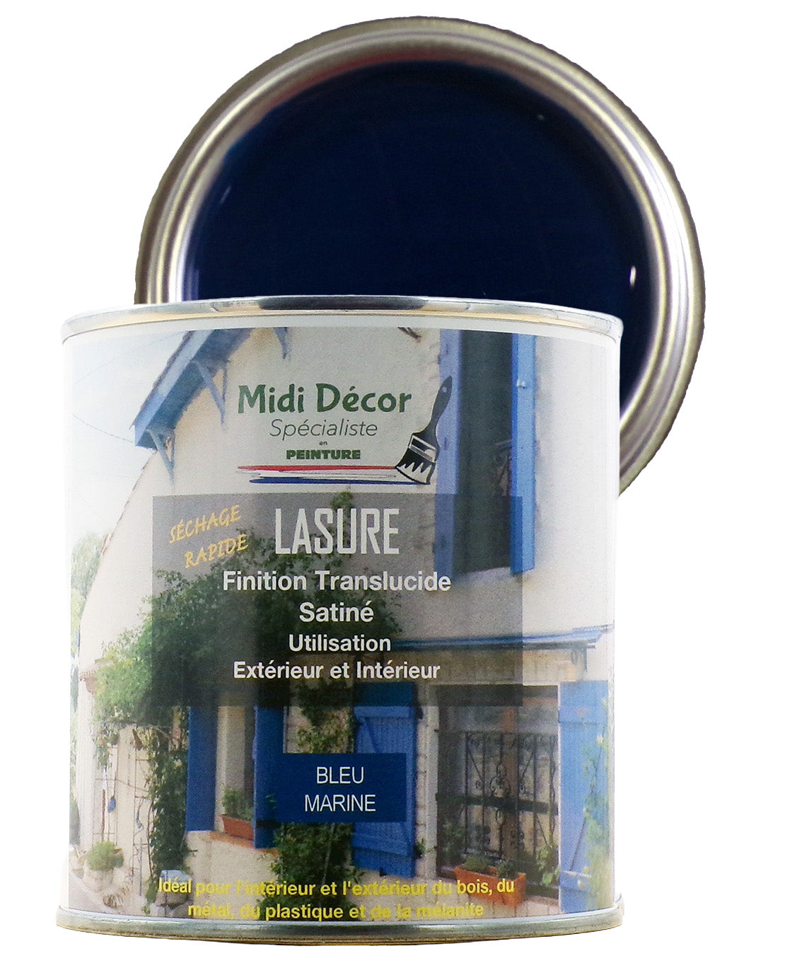 Peinture lasure colorée