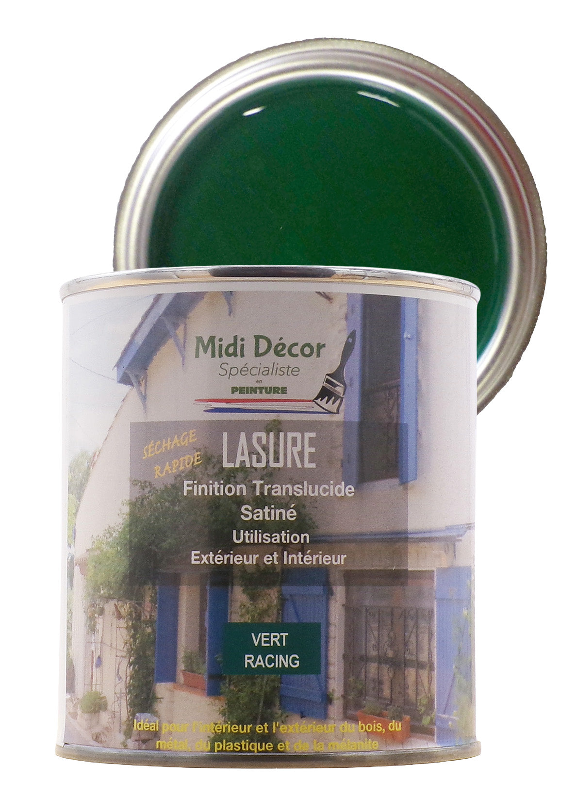 Peinture lasure colorée