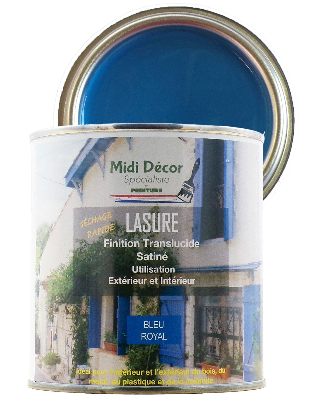Peinture lasure colorée