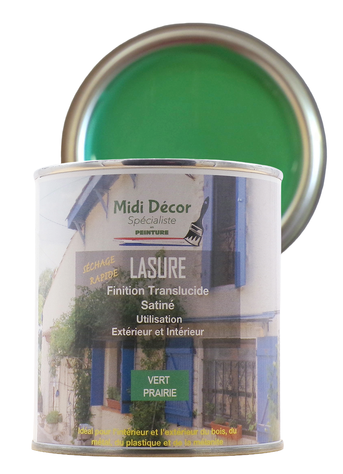 Peinture lasure colorée
