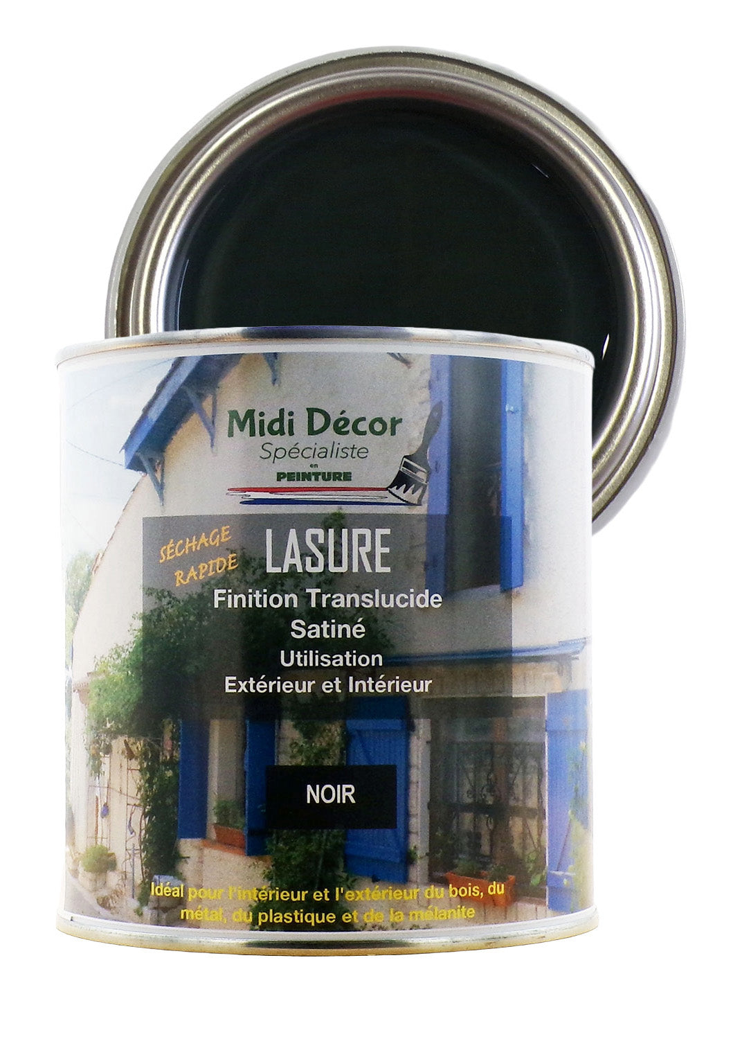Peinture lasure colorée