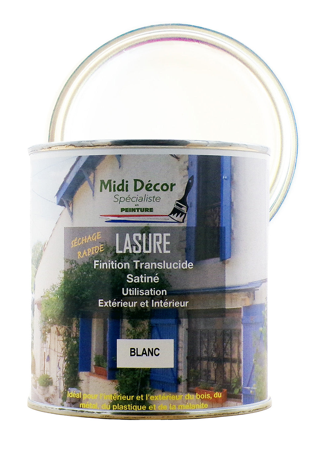 Peinture lasure colorée