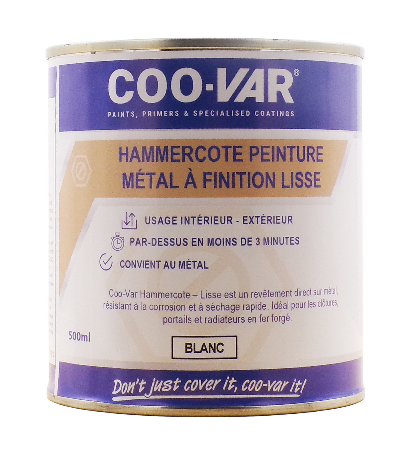 Peinture antirouille Hammercote pour métal