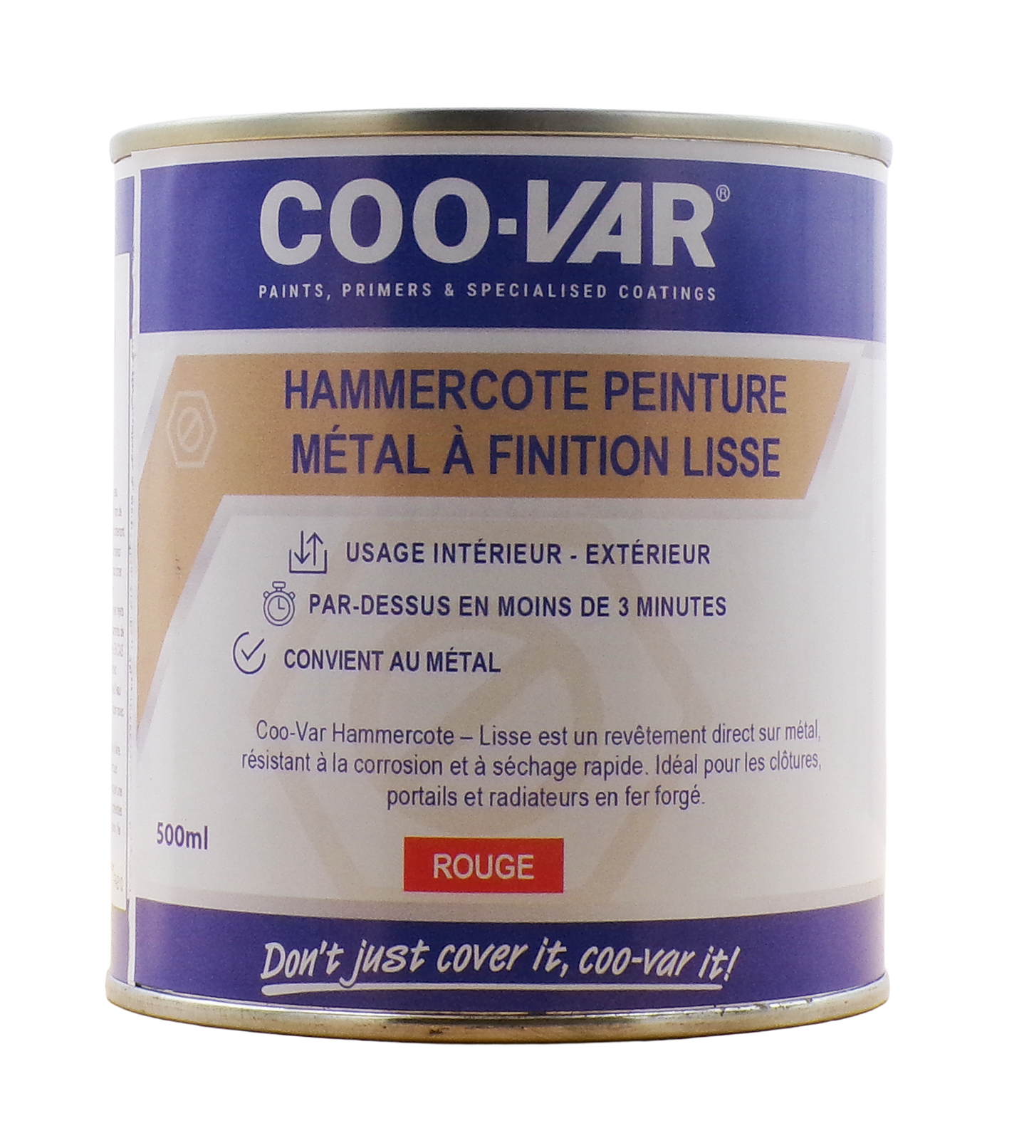 Peinture antirouille Hammercote pour métal