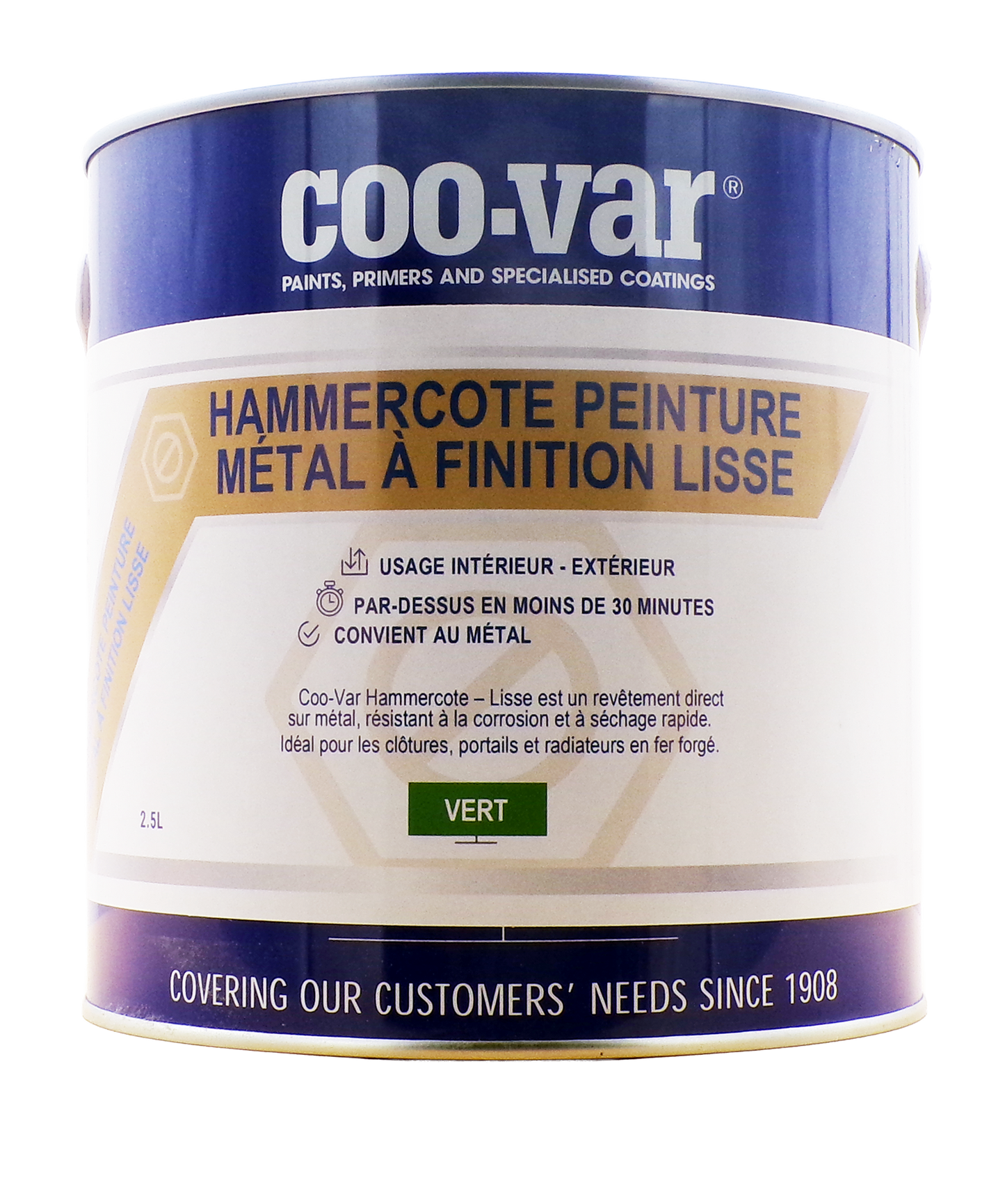 Peinture antirouille Hammercote pour métal