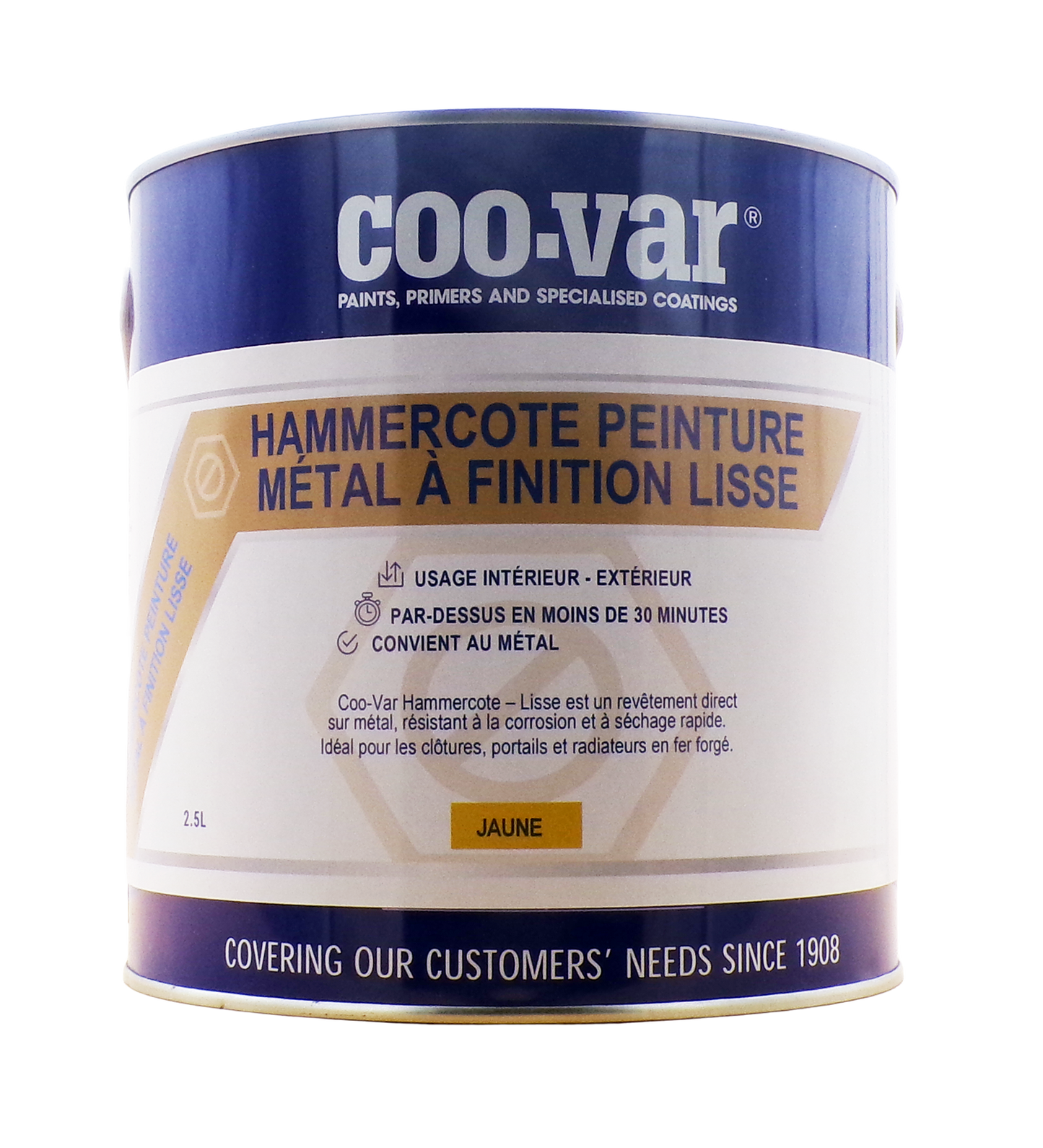 Peinture antirouille Hammercote pour métal