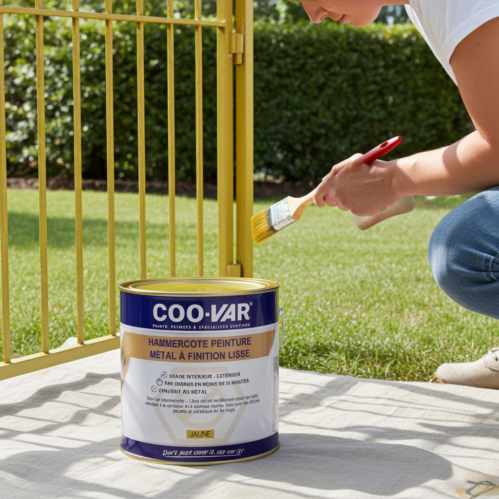 Peinture antirouille pour métal Hammercote
