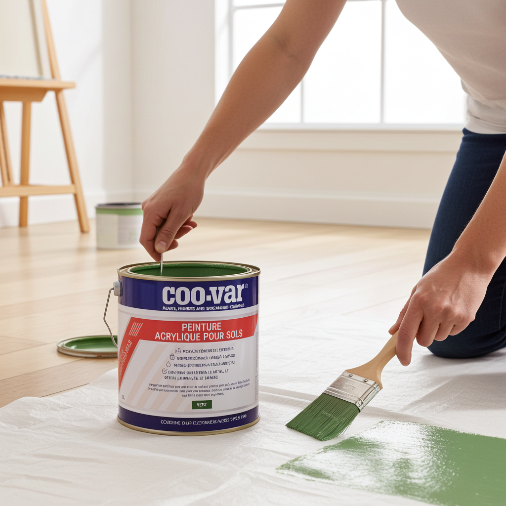 Peinture acrylique pour sol 1 L, 2,5 et 5 L