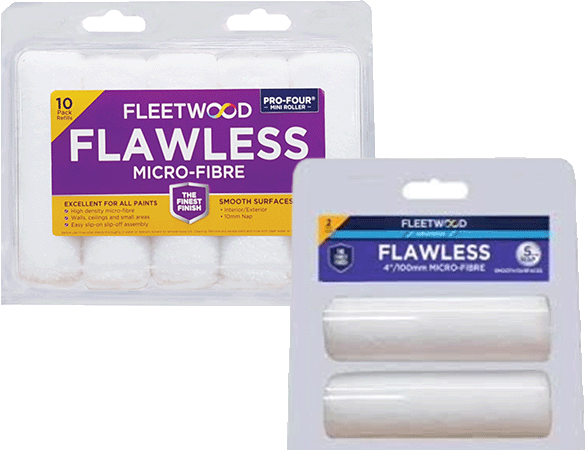 Manchon microfibre impeccable 4 pouces 5mm