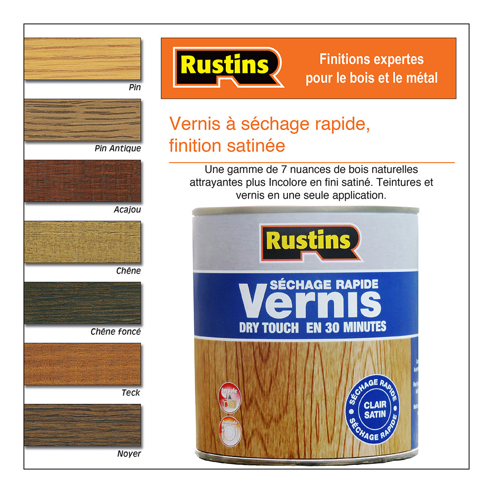 Vernis intérieur satiné à séchage rapide