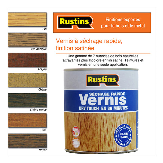 Vernis intérieur satiné à séchage rapide