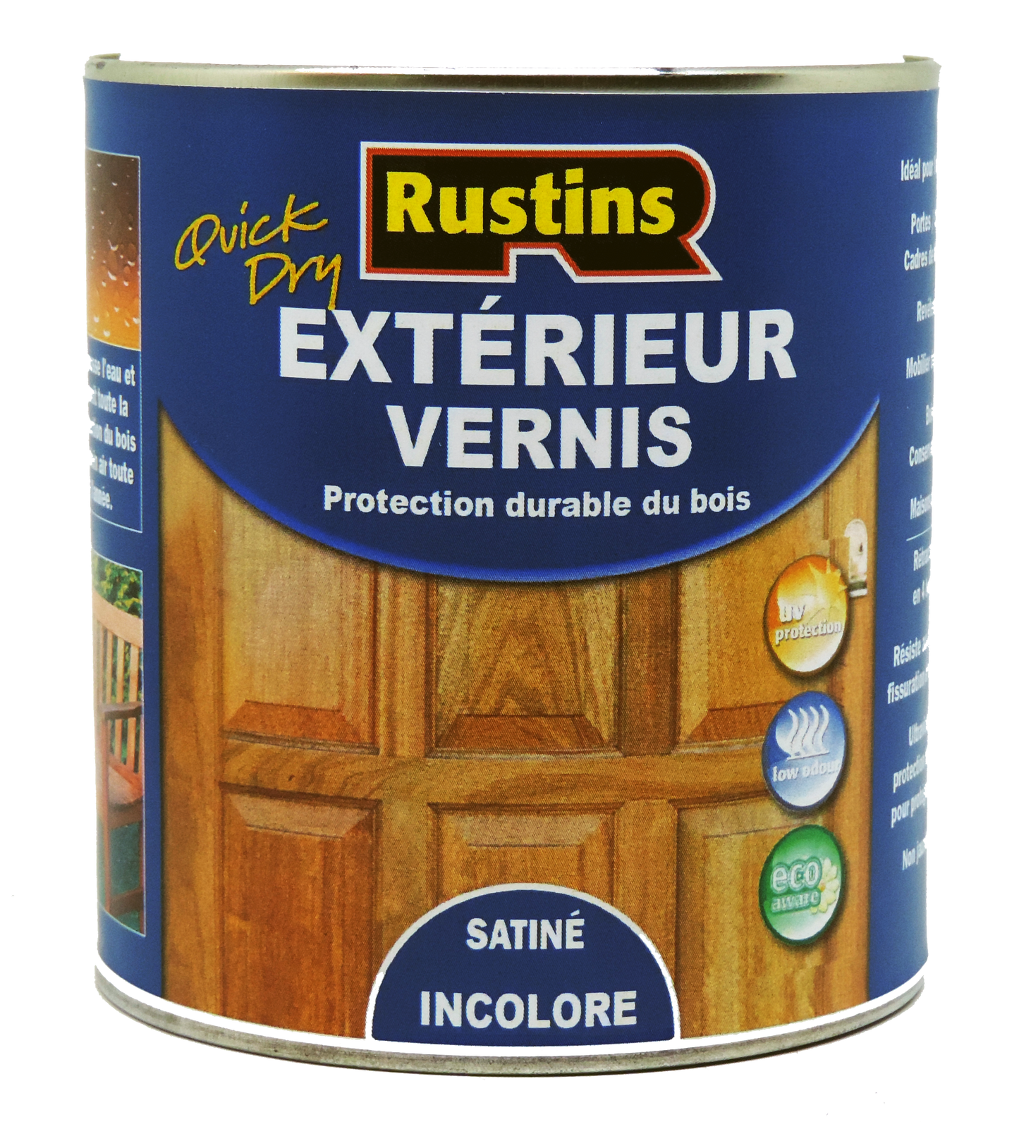 Vernis satiné transparent pour extérieur et intérieur